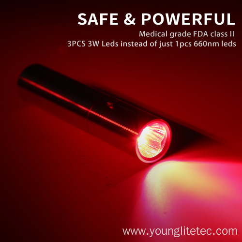 Red therapy flashlight with 630nm 660m 850m